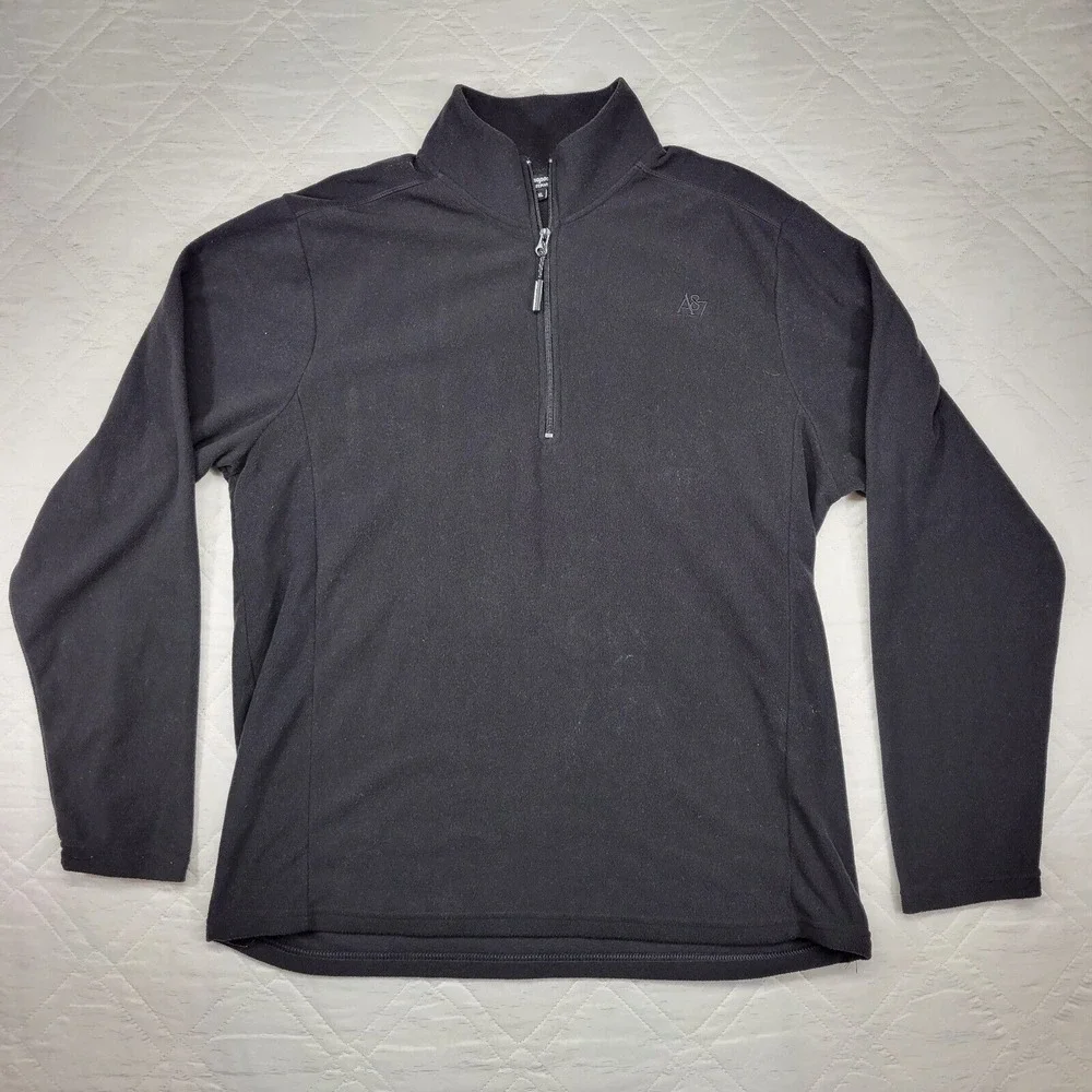 Aeropostale Sleepwear black 1/4 zip‎ long sleeve top size XL super soft